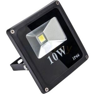 10W LED Schijnwerper Flat IP66 900 Lumen - Warm Wit