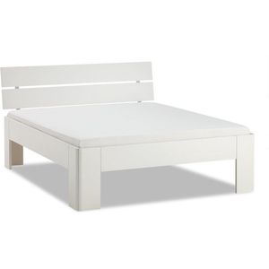 B Bright Fresh 500 Bed met Hoofdbord 160 x 220 cm - Bedframe Wit - Bedombouw - Instaphoogte: 50cm - Tweepersoonsbedden