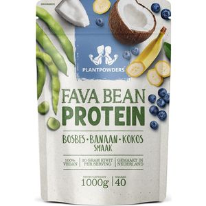 Plantpowders - Plantaardige Eiwitshake - Proteïne Poeder - Eiwitpoeder - Vegan Proteïne Shake - Bosbes/Banaan/Kokos - 1000 gram (40 shakes)