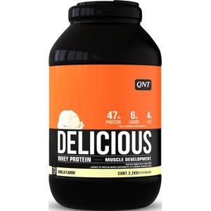QNT Delicious Whey|Protein Eiwitpoeder|Eiwitshake|2.2kg|Vanille