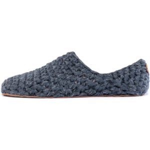 Kingdom of Wow - Sloffen Laag Unisex Wol Charcoal Grijs Barefoot Maat 42/43 - Handgemaakt