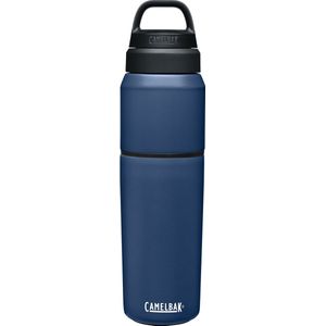 CamelBak Multibev Vacuum SS - Waterfles met afneembare koffie / theebeker - 650 ml + 500 ml - Blauw / Blauw (Navy /Navy)