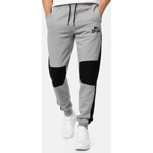 Lonsdale Jogginghose Smerral Jogginghose schmale Passform Marl Grey/Black-3XL