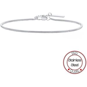 Soraro Dun Armband | Zilverkleurig | RVS | 20 cm | Stainless Steel | Soraro Armbanden | Exclusieve Armbanden | Cadeau Voor Haar | Cadeau Voor Vriendin | Verjaardag Cadeau | Moederdag Cadeau | Cadeau Ideeën