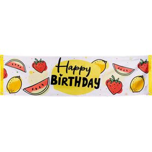 Boland - Polyester banner Fruit 'Happy Birthday' - Tropisch - Tropisch