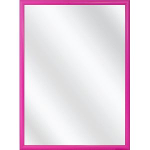 Spiegel met Kunststof Lijst - Roze -  44 x 64 cm