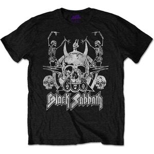 Black Sabbath - Dancing Heren T-shirt - S - Zwart