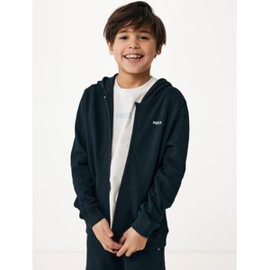 Basic Hooded Full Zip Sweater Jongens - Navy - Maat 158-164