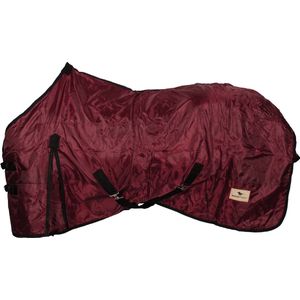 Budget Rider Fleece Gevoerde Staldeken - Paardendeken - Maat: 195 - Bordeaux - Polyester