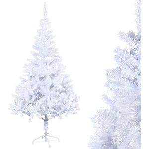 Kunstkerstboom 210 cm - Wit PVC - Ideaal voor Thuis, Kantoor en Winkels