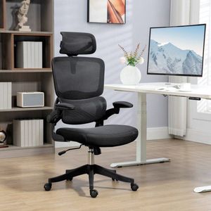 Hoogwaardige bureaustoel met kantelfunctie, verstelbare computerstoel tot 120 kg belastbaar 62 x 58 x 120-133 cm