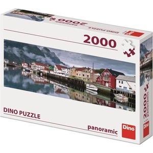 Dino Legpuzzel - Panorama Vissersdorp - 2000 stukjes - Volwassenen