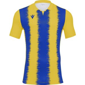 Macron Miram Shirt Korte Mouw Kinderen - Geel / Royal | Maat: 11-12 Y