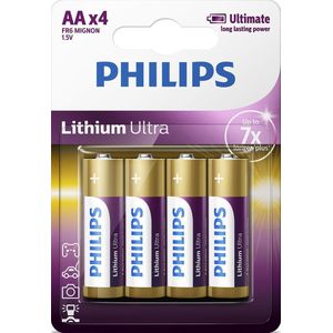 Philips AA Lithium Ultra Batterijen