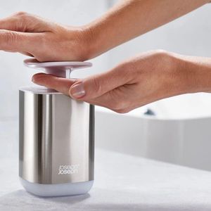 Presto Steel Soap Dispenser White/Steel - Bathroom Accessory