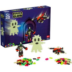 Plus-Plus - Build & Glow - Glow In The Dark - Constructiespeelgoed - Set Met Bouwstenen - 360 Delige Bouwset - Bouwspeelgoed - Vanaf 5 Jaar