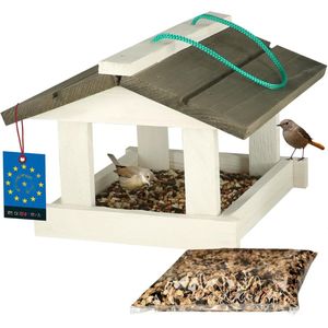 Vogelhuisje - Nesthuisje - Nestkastje - Voor Vogels - Decoratief - Tuinaccessoires - 20,3L x 18B x 17H - Hout