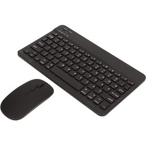 24 GHz Bluetooth Compacte Computertoetsenbord - Stil en Slank Ontwerp - 3 Verstelbare DPI USB-muis - 10 Inch Zwarte Toetsenbordmuiscombinatie voor Pc-laptop