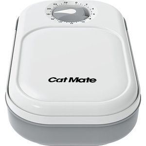 Cat Mate C100 Automatische voerbak voor nat en droog voer voor huisdieren voor �één maaltijd - voor katten en kleine honden - wit