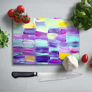 Glassnijplank - Abstract - Kleuren - Glazen snijplanken - 35×25 cm - 4mm