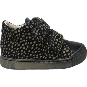 Falcotto - Snopes - Mt 22 - bumper velcro lederen sneakers - gouden stipjes- zwart