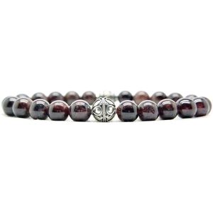 Beaddhism - Armband - Rioja - Zilver - Yasa - 8 mm - 19 cm