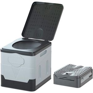 Opvouwbaar campingtoilet voor volwassenen - ideaal voor kamperen, wandelen, festivals en meer