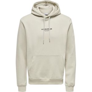 ONLY & SONS ONSCURATED REG HOODIE SWEAT NOOS Heren Trui - Maat L