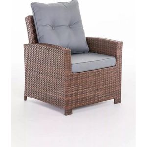 In And OutdoorMatch Premium Tuinstoelen Bailey - outdoor loungestoel - loungestoel - Lounge - ijzergrijs - 70 x 73 x 82 cm