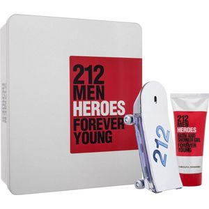 Carolina Herrera 212 Men Heroes Giftset - 90 ml eau de toilette spray + 100 ml showergel - cadeauset voor heren