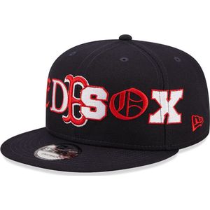 Boston Red Sox Typo Patch Navy 9FIFTY Snapback Cap