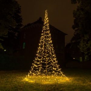 Galaxy LED Kerstboom - Vlaggenmast Verlichting - 8 Meter - Warm wit - 1600 LED