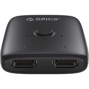 ORICO HDMI 2.0 splitter bi-directioneel -  4K @ 60Hz - Met switch - Zwart