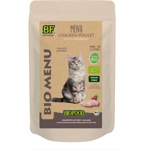 Biofood Biologisch Kattenvoer - Natvoer - Organic - Kip - Menu - 100gr