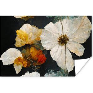 Bloemen - Planten - Zwart - Wit