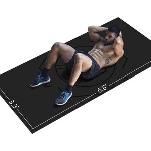 Yogamat extra maat TPE oefenmat voor heren antislipmat voor training, fitness, gym, pilates, sit-ups, stretchen met draagtas voor riem (200 cm x 100 cm x 6 mm)