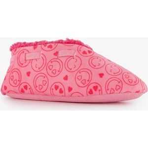 Thu!s meisjes sloffen met smileys roze - Maat 29 - Pantoffels