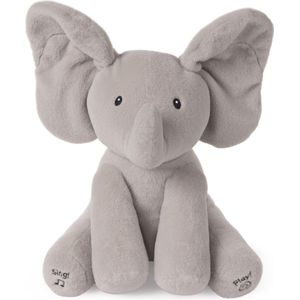 Baby GUND - Geanimeerde Flappy De Olifant - Knuffel - Grijs - 30,5 cm - Frans Gesproken