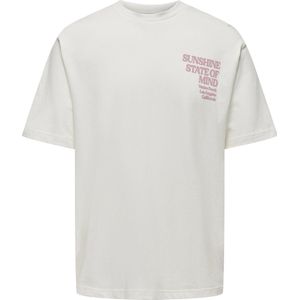 ONLY & SONS ONSKENNY RLX TEXT SS TEE Heren T-shirt - Maat XL