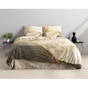 Sleeptime dekbedovertrek Botticino Taupe 200 x 220 cm