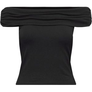 Only T-shirt Onllive Love S/l Off Shoulder Top C 15338616 Black Dames Maat - XL