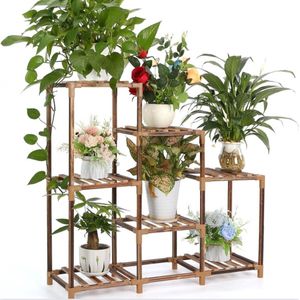 Plantenstandaard - Plantentafel - Bloemenplank - Plantenrek - 7-Laags - Eiken Ontwerp