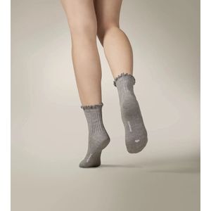 Marcmarcs 2-pack bamboe dames sokken - Kanten randje - Kanten bamboe sokken - 38 - Creme