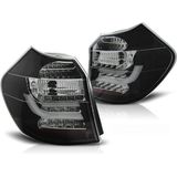 Achterlichten BMW E87/E81 04-08 07 ZWART LED STRIP