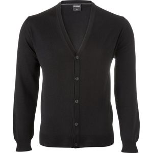 OLYMP modern fit vest wol - zwart - Maat: XL