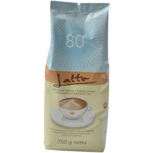 Topping Latte 80 - Melkpoeder - Voor volle melkschuimlaag - voor koffiemachines - Coffee and Tea Brokers