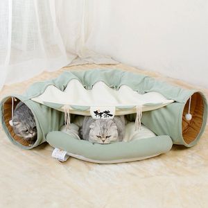 Kattenspeelgoed - multifunctionele 2-in-1 kattentunnel