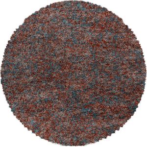Pochon - Tapijt Enjoy - Terracotta - 160 Cmx160 Cmx3 Cm - Vloerkleed - Hoogpolige Vloerkleed