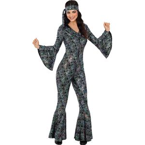 Funidelia | Jaren 70 Disco Kostuum Voor voor vrouwen  Disco, Abba, Bee Gees, Decennia - Kostuum voor Volwassenen Accessoire verkleedkleding en rekwisieten voor Halloween, carnaval & feesten - Maat L - Gouden