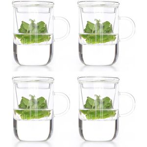Set van 4 theeglazen met filter - 47 cl - Cosy&Trendy